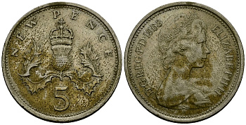 Багамские острова 5 центов 1968 KM 3 медно-никель 4172-237