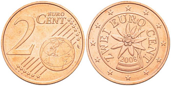 АВСТРИЯ 2 ЕВРОЦЕНТА 2008 SPECIAL UNC KM 3083 сталь плакированная медью UNC 206-1127