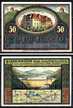 Цигенрюк (Пруссия, Саксония) 50 пфеннигов 1921 2193-44-1-2