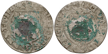 Польша 3 полкера (3 полторака - 1 крейцер) 1624 Сигизмунд III Ваза (1587-1632) Gorecki B.24, KM 41 серебро 4160-134