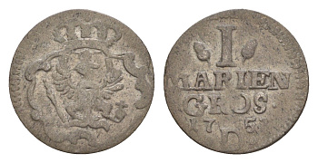 Восточная Фрисландия (Фризия) 1 мариенгрош 1753 D KM 215 серебро 1515-2125