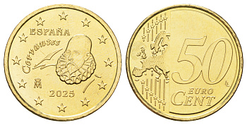 Испания 50 евроцентов 2025 тираж 2.500 экземпляров KM 1149 нордик BU 4666-1032