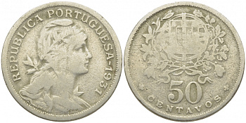 Португалия 50 сентаво 1931 KM 577 медно-никель 3856-921