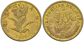 Хорватия 10 лип 2005 нечетный год KM 6 сталь плакированная латунью    4124-1147
