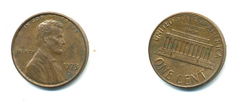 США 1 ЦЕНТ 1973 D, ЛИНКОЛЬН KM 201 медь цинк 54-157