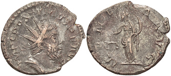 Римская Империя (императоры в Галлии) антониниан 260 - 269 Постум. IMP C POSTVMVS P F AVG / MONETA AVG, Монета с весами и рогом Изобилия, Колония Агриппины, Good Very fine RIC 315 биллон 1073-12-113