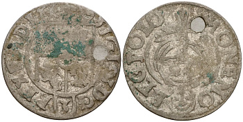 Польша 3 полкера (3 полторака - 1 крейцер) 1624 Сигизмунд III Ваза (1587-1632) Gorecki B.24, KM 41 серебро 4160-147
