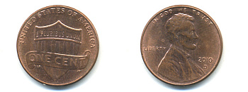 США 1 ЦЕНТ 2010 D ЛИНКОЛЬН KM NEW цинк плакированный медью UNC 179-623