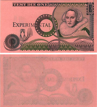 АНГЛИЯ 1 ЭКСПЕРИМЕНТАЛ ND EXPERIMENTAL бумага UNC (ПРЕСС) 7191-7-3-2