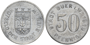 Германия, Буер 50 пфеннигов1919 Funck 64.4 цинк 60-827