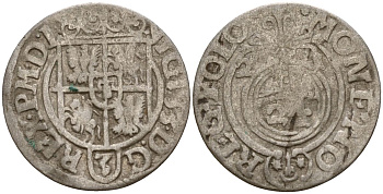 Польша 3 полкера (3 полторака - 1 крейцер) 1621 Сигизмунд III Ваза (1587-1632) Gorecki B.21 серебро 4158-1224