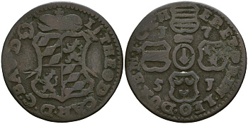 Льеж, Бельгия 1 лиард 1751 KM 155 медь 272-1144