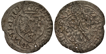 Силезия-Легница-Бжег 3 крейцера 1622 ВН, Иоганн Кристиан Бжегский (1602-1639), вес 0,55 гр. F.u.S. 1587 серебро 1516-813