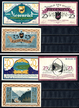 Цигенрюк (Пруссия, Саксония) набор из 3 нотгельдов 1921 2193-43-3-1