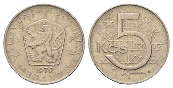 Чехословакия 5 крон 1979 KM 60 медно-никель 4700-1145