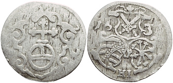 САКСОНИЯ 3 ПФЕННИГА 1631 HI KM 385 серебро 4044-1112