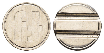 Италия жетон диаметр 24 мм, вес 5,8 гр нержавеющая сталь 4670-724