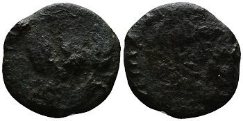 Иудея прута 37 -44  Агриппа I, Иерусалим, 1,70 гр Hendin 1244 медь    1073-6-17