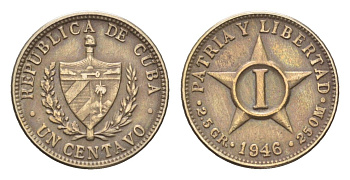 Куба 1 сентаво 1946 KM 9.2 медно-никель 4668-843