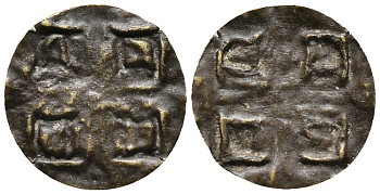 ЕВРОПА ЖЕТОН ND ИЗОБРАЖЕНИЕ СТИЛИЗОВАНОГО ЦВЕТКА, ДИАМЕТР 13,5 ММ. латунь 46-652