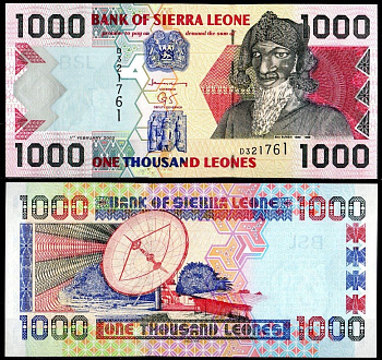 Сьерра-Леоне 1000 леоне 2002 Pick 24 a бумага UNC (пресс) 7214-22-1-1