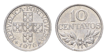 Португалия 10 сентаво 1976 KM 594 алюминий UNC 4614-427