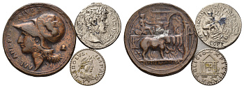 Античность лот из 3 медалей на мотив античных монет 37-435
