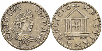 АНТИКА ЖЕТОН ND KAROLUS IMPAVD белый металл 4544-1046