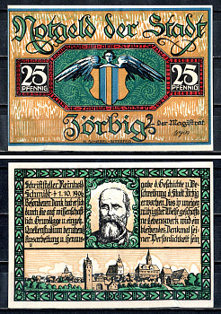 Цёрбиг (Пруссия, Саксония) 25 пфеннигов 1921 2193-41-2-1