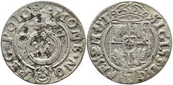 ПОЛЬША 1/24 ТАЛЕРА 1622 СИГИЗМУНД III (1587-1632) KM 41 серебро 1524-1042