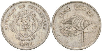 Сейшельские Острова (Сейшелы) 1 рупия 1997 KM 50.2 медно-никель 4619-1153