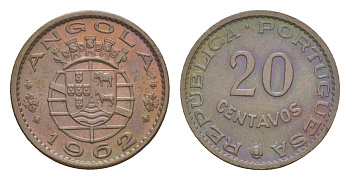 Ангола 20 сентаво 1962 KM 78 бронза UNC 4649-1057