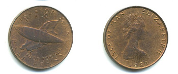 ОСТРОВ МЭН 1/2 ПЕНСА 1981 FAO КМ 72.1 UNC 36-1134