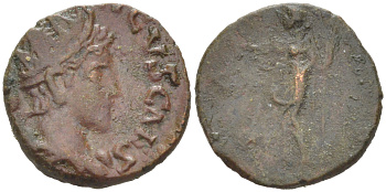 Римская Империя, императоры в Галлии антониниан 273 - 274 Тетрик II, C PIV ESV TETRICVS CAES, бюст цезаря, Августа Треверов RIC биллон 1073-24-64