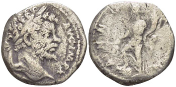 Римская Империя денарий 197 - 198 Септимий Север, L SEPT SEV PERT AVG IMP X / ANNONAE AVGG, Рим, fine RIC 107 серебро 1073-4-6-4