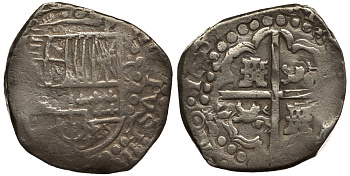 Боливия? 8 реалов 1620-е КМ 19.1? 'пиратские деньги' серебро 00-815-61