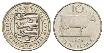 Гернси 10 пенсов 1979 KM 30 медно-никель UNC 4566-227
