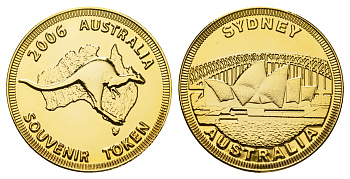 Австралия медаль 2006 кенгуру, Олимпиада в Сиднее  бронза  UNC  4683-233