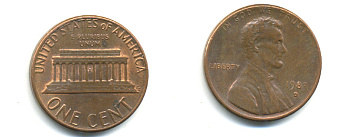 США 1 ЦЕНТ 1983 D, ЛИНКОЛЬН KM 201b цинк плакированный медью 179-359