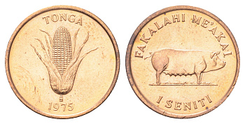 Тонга 1 сенити 1975 ФАО KM 42 бронза UNC 4697-1164