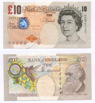 АНГЛИЯ 10 ФУНТОВ 2000 Pick 389b бумага 7205-16-1