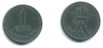 ДАНИЯ 1 ЭРЕ 1958 KM 839.2 цинк 23-1022
