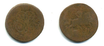 РОССИЯ 1 КОПЕЙКА 1759 медь 61-436