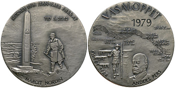 Швеция медаль ND (1979) Васалоппет - массовая лыжная марафонская гонка в 1979 году, вес 63 гр, диаметр 47 мм  серебро    00-00