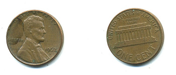 США 1 ЦЕНТ 1962 D, ЛИНКОЛЬН KM 201 медь цинк 54-147
