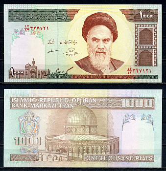 Иран 1000 риалов ND (1992-2014) Pick 143 g бумага UNC (пресс) 2195-44-2-2