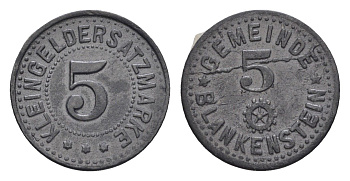 Бланкенштайн 5 пфеннигов ND Funck 46.3, Men05 2945.1, Men18 3770.1 цинк 1531-1111