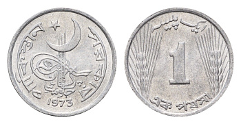Пакистан 1 пайс 1973 KM 29 алюминий UNC 27-1014