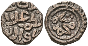 Индия 2 гани 1308 (AH711) Делийский Султанат, Alu ed-din Muhammad Shab II (1295-1315) Goron/Goenka D 233, Mitchiner 2569 биллон 192-933