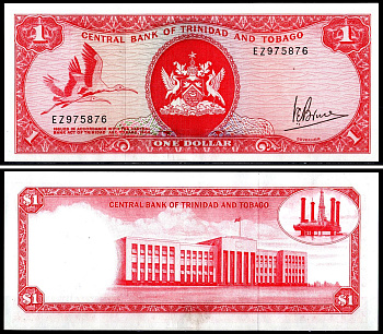 Тринидад и Тобаго 1 доллар 1964 Pick 30a бумага 3295-98-1-2